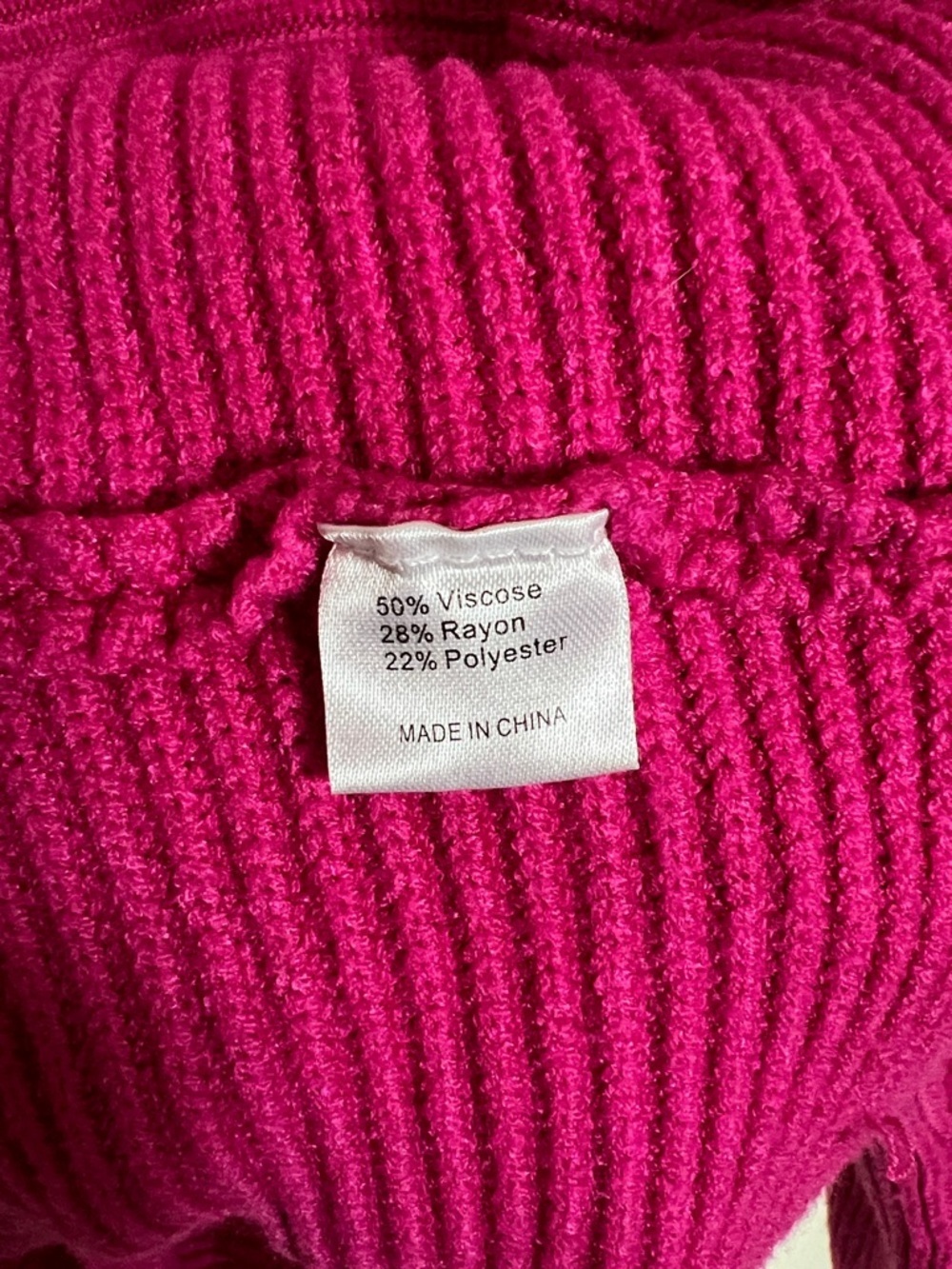 Zesica Pink V-Neck Collared Knit Sweater - Picture 7 of 7